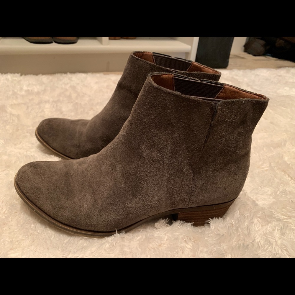Gray lucky brand booties